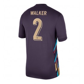 England Kyle Walker #2 Borta Kläder EM 2024 Kortärmad